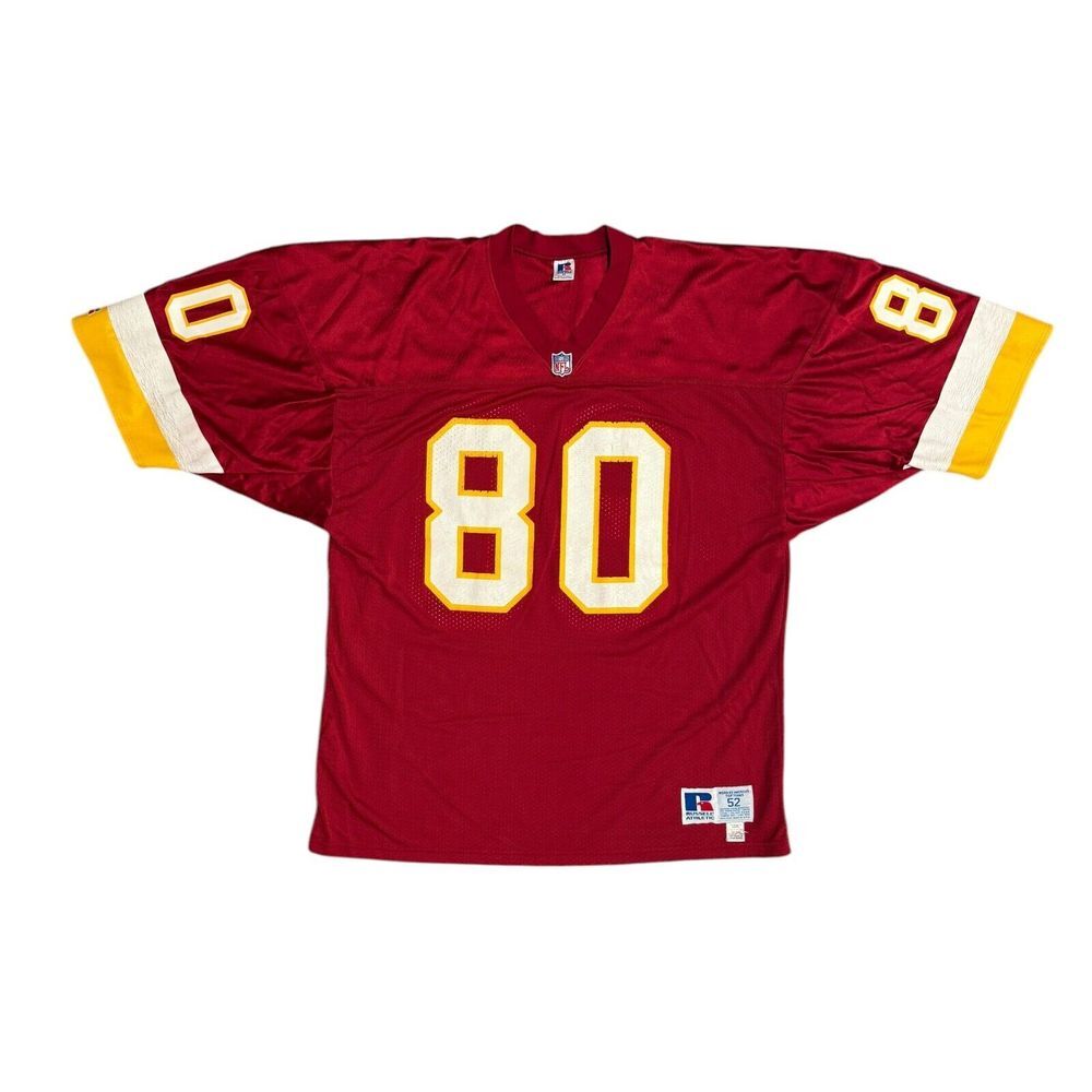 Russell Athletic Washington Redskins #80 Jersey Size 52 Vintage NFL‎ Burgundy